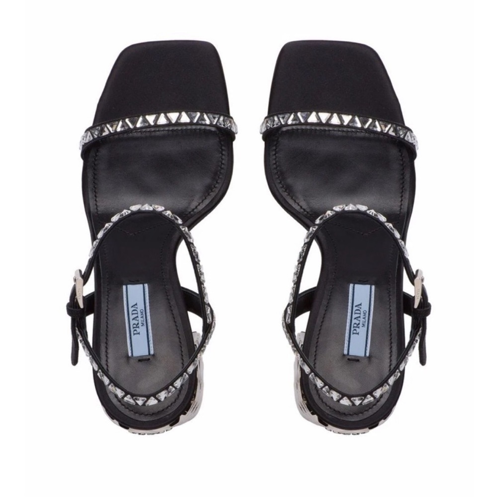 Prada crystal embellished sandals - Picture 5 of 6